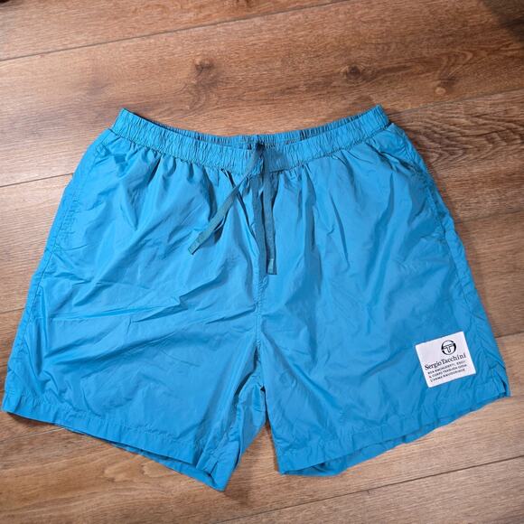 Sergio Tacchini Other - Sergio Tacchini Varenna Swim Shorts 2XL Aqua Mesh Lined Drawstring Beach